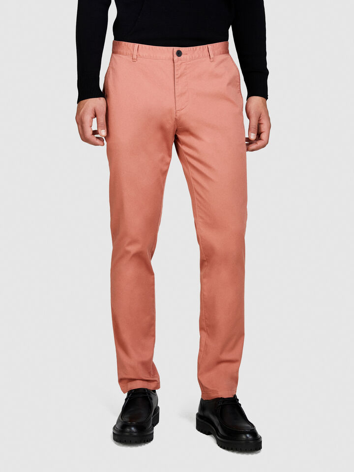 Slim fit chinos - men's chino trousers - Nude | Sisley image number 4